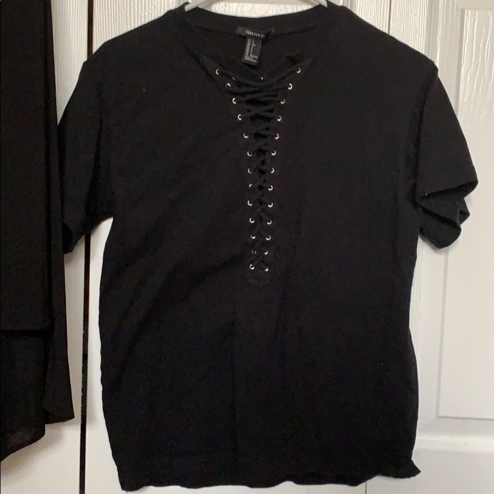 Black tie up top